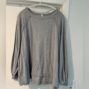 FP Movement by Free People Gray Long Sleeve Top - small